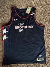 Nike Philadelphia 76ers City Edition Swingman Jersey Men’s Navy Size XL NWT