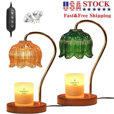 Electric Candle Warmer Lamp with Timer Dimmable for Home Decor Women Gifts