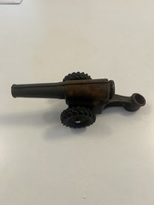 USA 1940's Big Bang Carbide Toy Cannon Cast Iron Premier Military - Vintage Toy