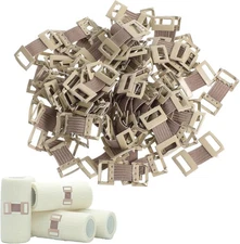100 Pcs Stretchable Ace Bandage Clips, Elastic 3 x 1.5 cm 