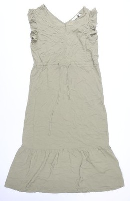 B.Young Damen grün Flatterärmel Kleid Größe 12