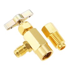 R1234YF Self-Sealing 1/2   to 1/4   SAE Can B...