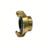 Geka-GewindestüCk, Starr, Messing Blank, G 1 1/2 Ag
