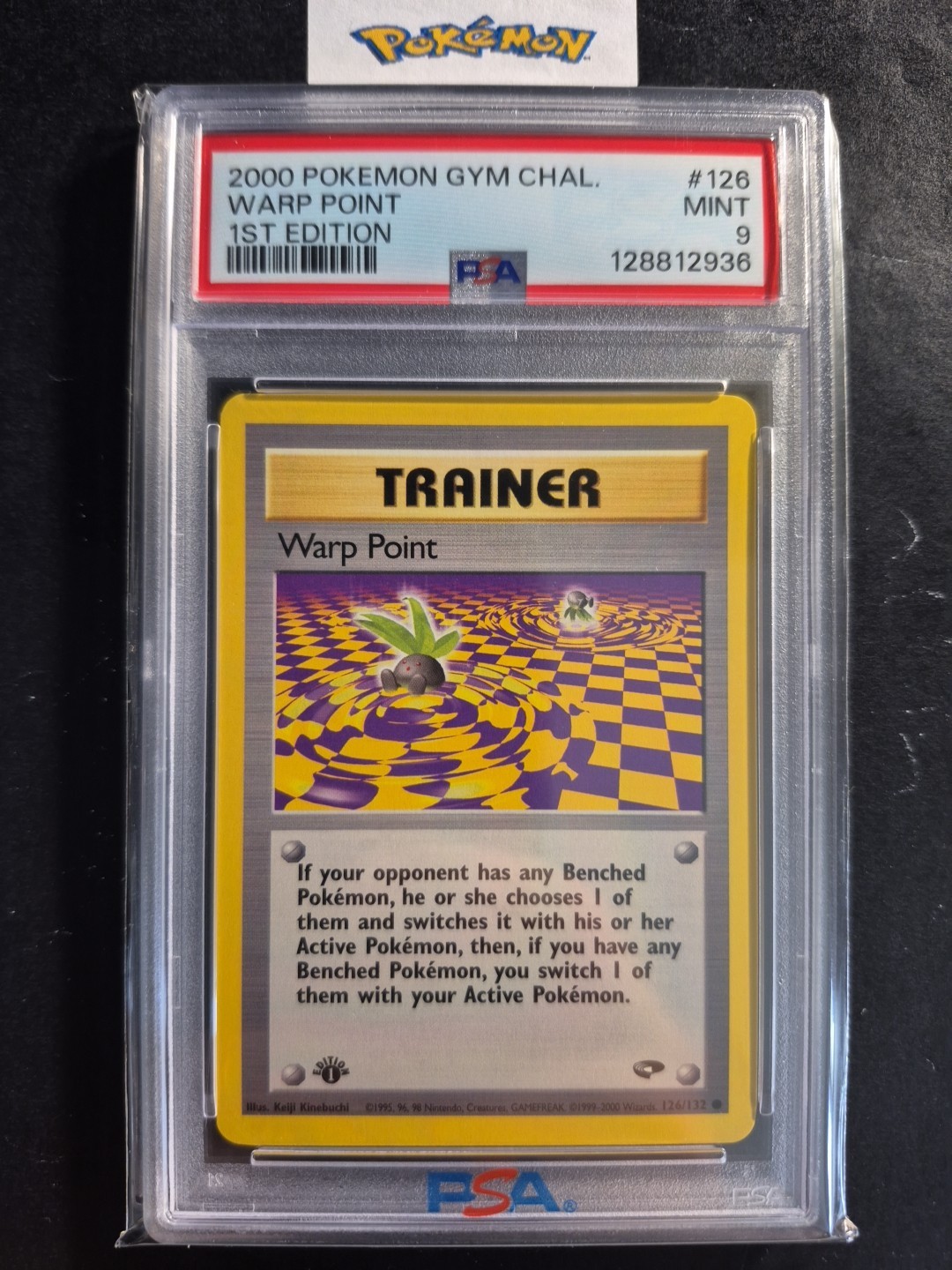 First Edition 2000 Pokemon Gym Challenge 126/132 Warp Point PSA Mint 9