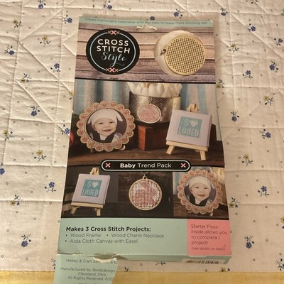 Cross Stitch Style. Baby Trend Pack. 3 projects.  NIP. 