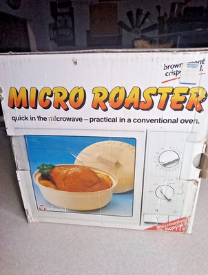 Vintage Scheurich Knuspertopf German Glazed Micro Roaster Clay Baker 11''