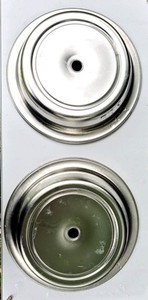 Lot of 4 NSF Commercial Stainless Steel 11.25" Plate Covers Catering, Hospitals