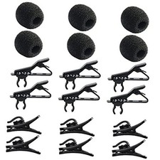 18Pcs Lapel Microphone Clips Replacement Kit, 6Pcs Lavalier Mic Clips Metal
