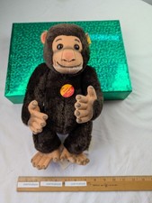 Steiff Koko the Chimpanzee w/ tags Mohair made in Germany 12" ear button