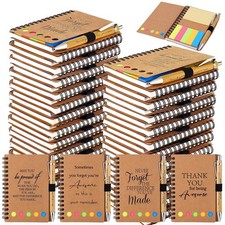 20 Sets Employee Appreciation Gifts Spiral Notebooks with Sticky Notes Notepa...