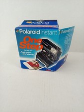Polaroid Instant One Step Black Point Shoot Camera W/Original Box Polaroid 600