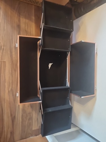 Large Rose Gold Lockable Storage Box / Case With 4 Tiers - Picture 6 of 8