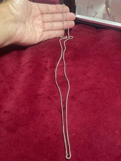 Magnifique Fine Chaîne En Argent Massif 80Cm