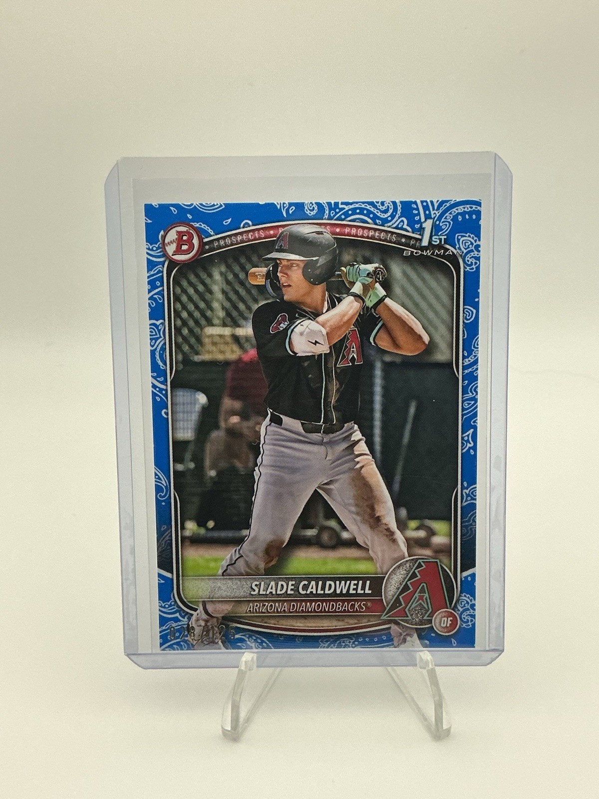 2025 Bowman - Prospects Slade Caldwell #BP-21 Blue Pattern /125 (RC)