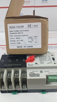 Dual Power Automatic Transfer Switch 4P 100Amp 110V UNBRANDED Parts Only