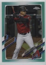 2021 Topps Chrome Aqua Refractor 140/199 Eduardo Escobar #73 ut4