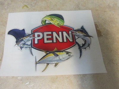 1267S                2 3/4'' x 1 3/4'' Small Penn Reels Decal