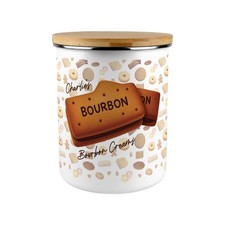 Novelty Personalised Biscuit Tin - XL Cookie Jar Gift - Bourbon