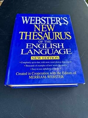 Webster's New Thesaurus of the English - Hardcover, by Anonymous - Very Good