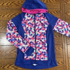 C9 By Champion Girls Blue  Pink Full Zip Hooded Jacket Size XL 14-16 NWT