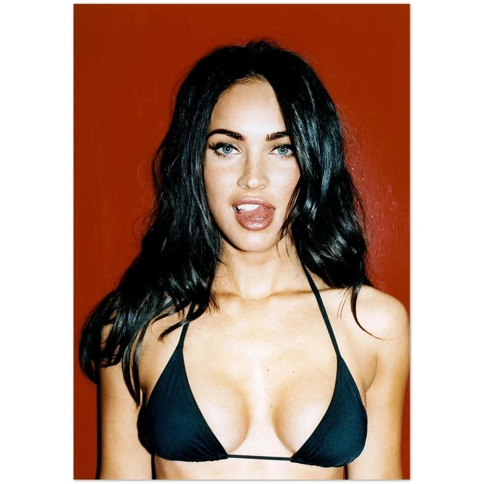 Megan Fox Iconic Bikini Portrait Poster – Retro Style Wall Art Print - Image 3 of 4