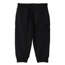 Burberry Equestrian Knight Applique Cotton Track Pants