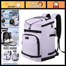 Waterproof 65L Ski Boot Backpack, Snowboard Boot Bag, Travel Gear for Winter Spo
