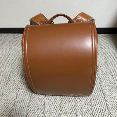 Randoseru Backpack School Bag Brown Simple Used