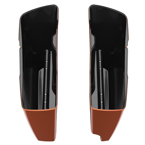 Amber Whiskey 2-in-1 Extend Stretched Saddlebag For 14+ Harley FLHR FLHXS FLTRX - Picture 8 of 19