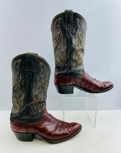 justin eel skin boots