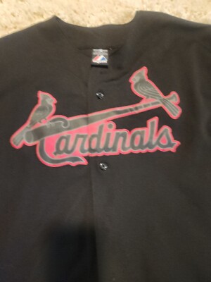 Vintage Majestic MLB St. Louis Cardinals Albert Pujols 5 Black