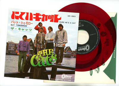The Cats 7'' Japan Sure He's A Cat RED WAX VINYL