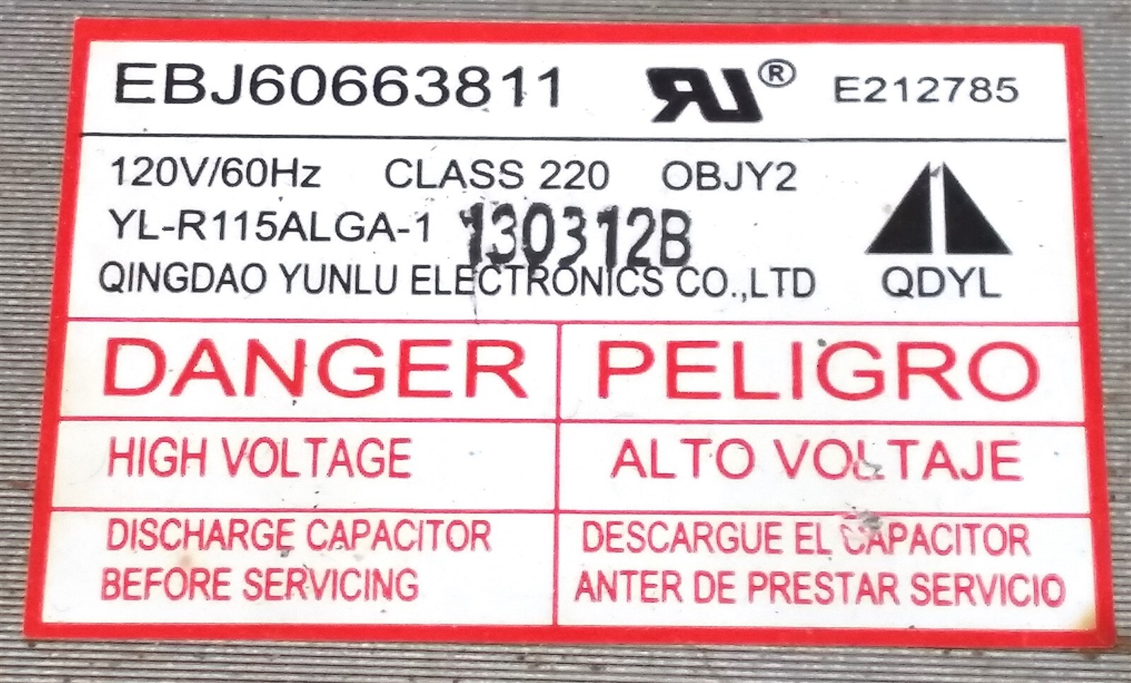 GE JES1460DS3BB Microwave High Voltage Transformer 120V WB20X10066 for