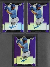 2018 Leaf Metal Draft RYDER GREEN Purple Prismatic Auto RC /25 Yankees