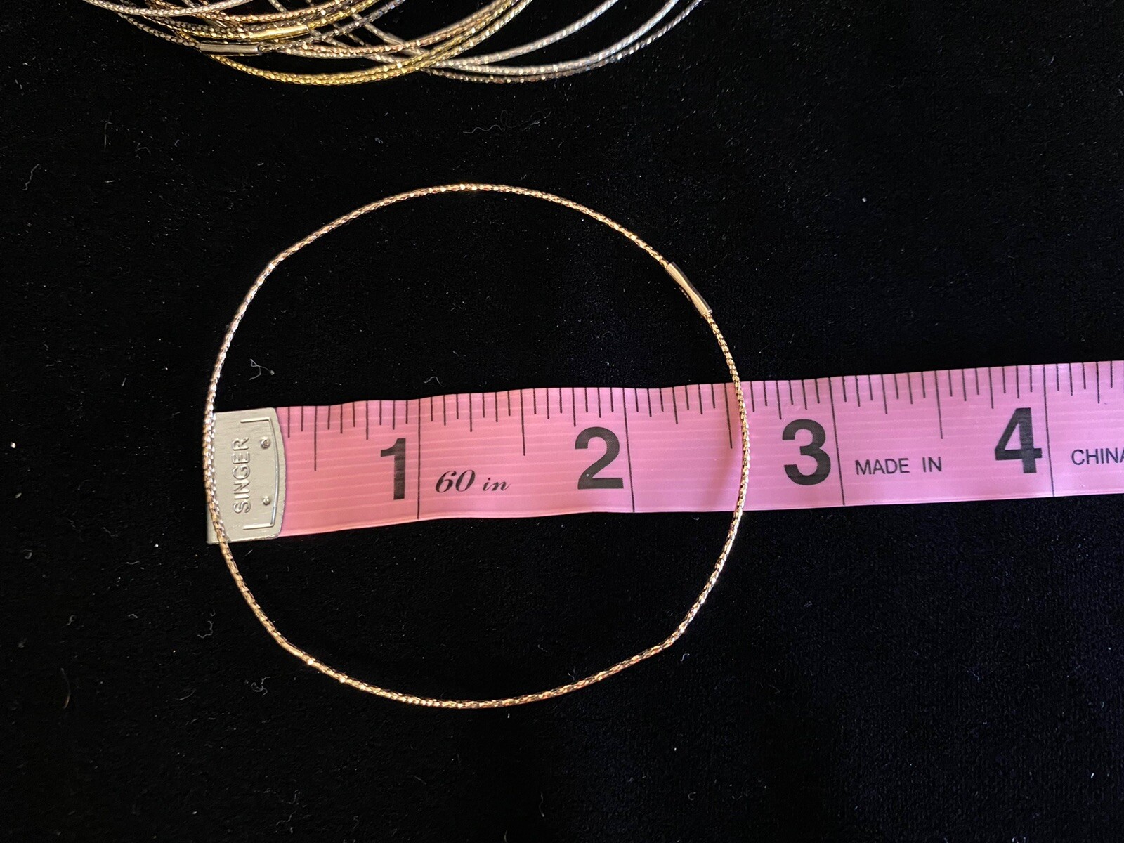 Sterling Silver 13 Stack Thin petite decorative b… - image 6