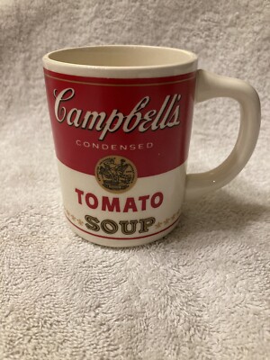 Vintage Campbell's Tomato Soup Coffee Mug, Soup Mug, Red & White Advertising,USA