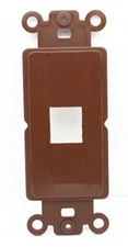 RiteAV Brown Blank 1 Port Modular Insert for Keystone Jacks
