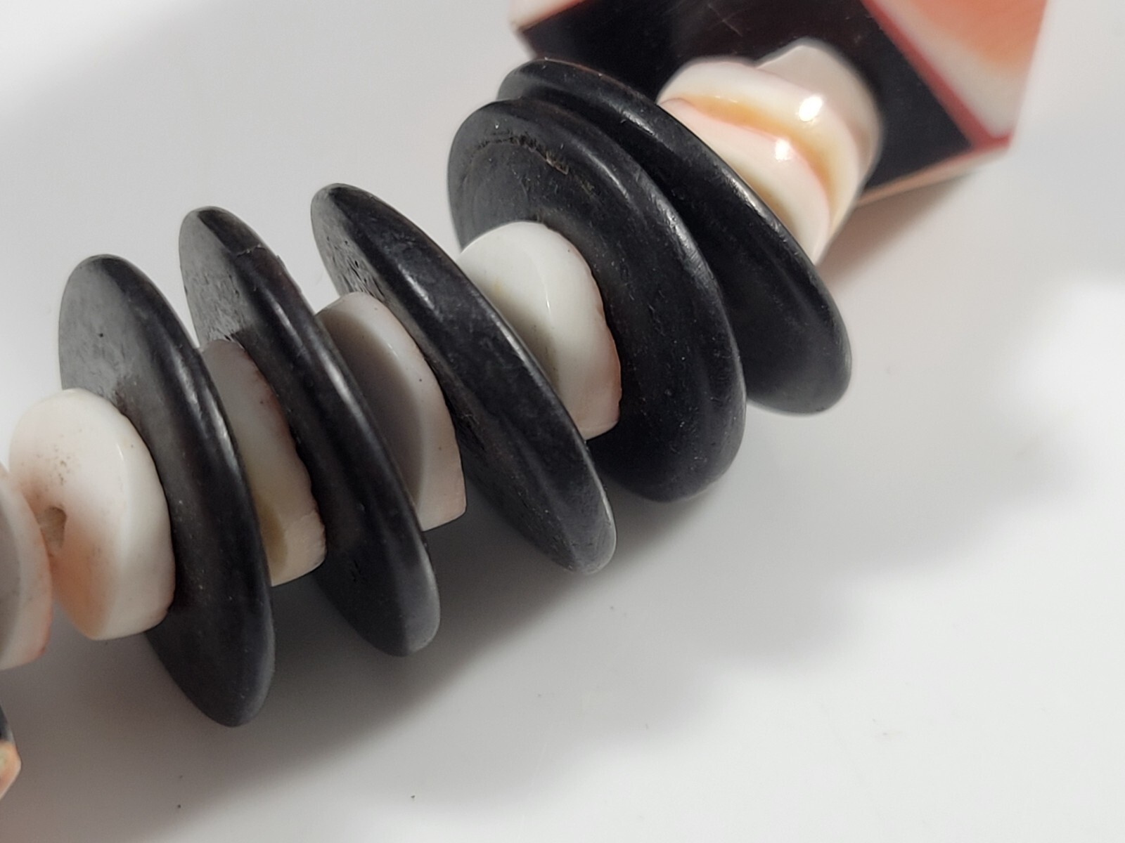 Long CHUNKY BOLD Shell Wood STATEMENT Graduating … - image 11