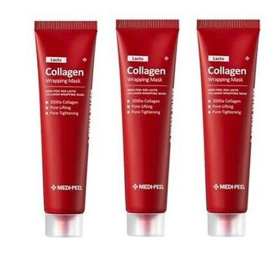 MEDI-PEEL Red Collagen Wrapping Mask 70ml 3ea Set - Hydrating & Smoothing