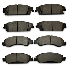 8PCS Front&Rear Ceramic Brake Pads For Chevy Silverado 1500 Tahoe MC Sierra 1500