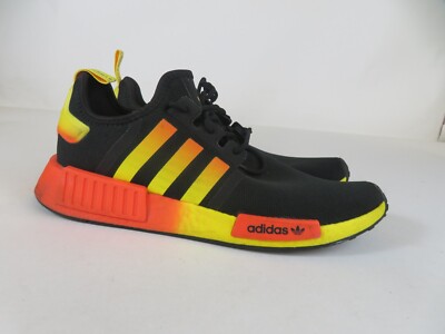 Adidas NMD_R1 Mens 12 Shoes Black Yellow Gradient FZ5877 Running Sneaker  Gym