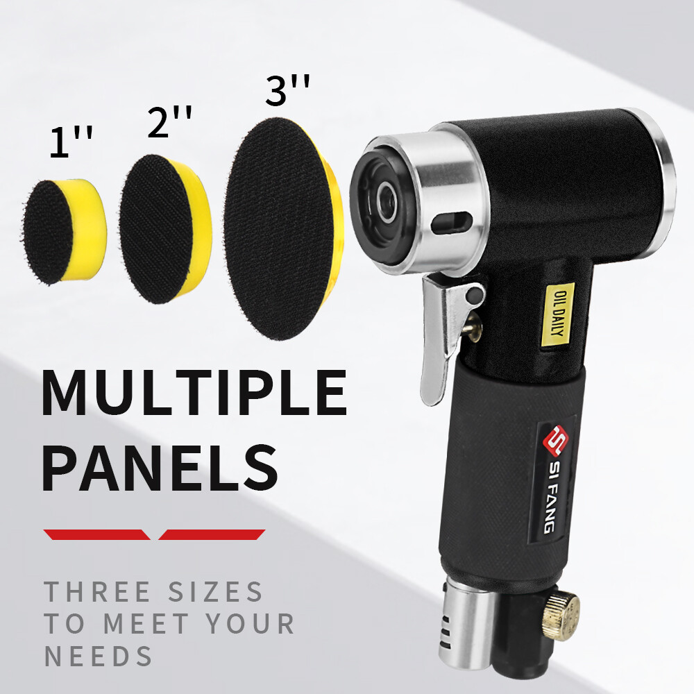 1/2/3''Pneumatic Air Sander Mini Random Orbital Polishing Machine With Sandpaper