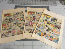 Lot of 3 Superman Clipped Comic Strips 1982