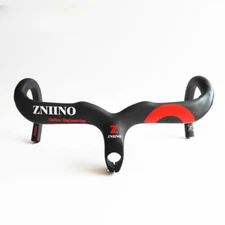 Full Carbon Fiber Road Bike Integrated Handlebar Bicycle Bent Bars with Stem 