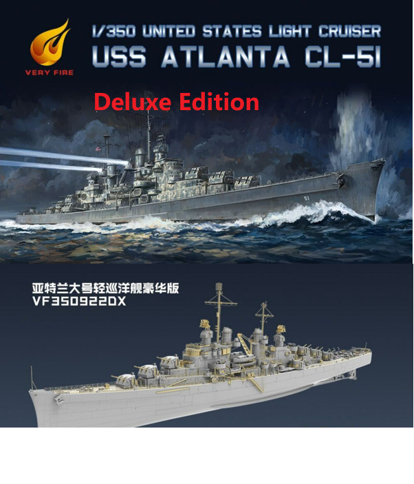VERYFIRE VF350922DX Estados Unidos Light Cruiser USS Atlanta CL-5I Edición Deluxe