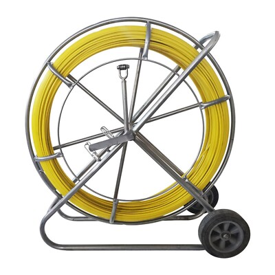 10mm*150m Fish Tape Fiberglass Wire Cable Running Rod Duct Fishtape Puller