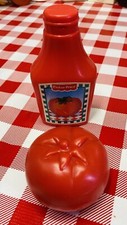 VTG Fisher Price Play Food TOMATO  KETCHUP Replacement Tikes Pretend Fun FPM-TK