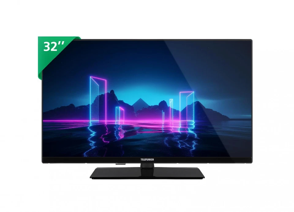 Telefunken TV 32" Display LED HD Ready Classe E colore Nero TE32750S38YXD - Immagine 2 di 4