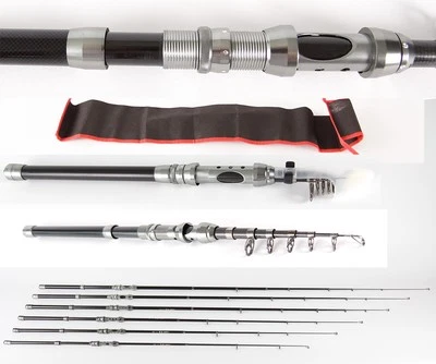 SOYTICH Carbontelerute Angelrute Teleskoprute Spinnrute Sbirolinorute Rute (Carbon03)