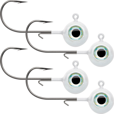 VMC 1/8 oz. Neon Moon Eye Jig - 4 Pack - Glow